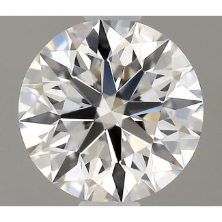 0.53 Carat Round F VVS1 EX GIA Natural Diamond