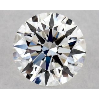 0.37 Carat Round F VVS1 EX GIA Natural Diamond