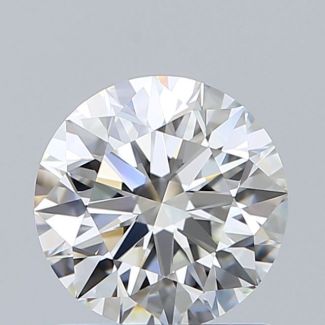 0.91 Carat Round H VVS2 EX GIA Natural Diamond