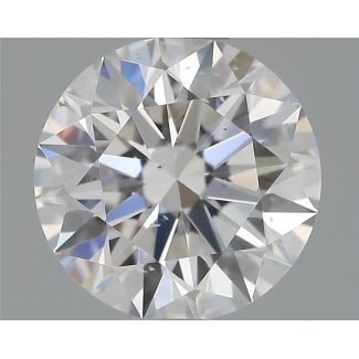 0.70 Carat Round F SI1 EX GIA Natural Diamond