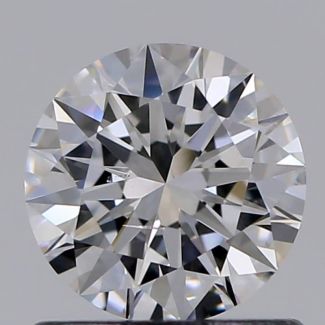 0.71 Carat Round F SI1 EX GIA Natural Diamond