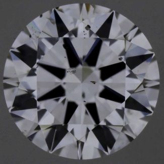 0.50 Carat Round D SI1 EX VG GIA Natural Diamond