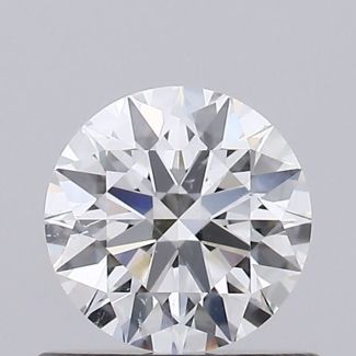 0.53 Carat Round E SI1 EX GIA Natural Diamond