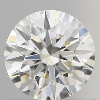 0.70 Carat Round H SI1 EX GIA Natural Diamond