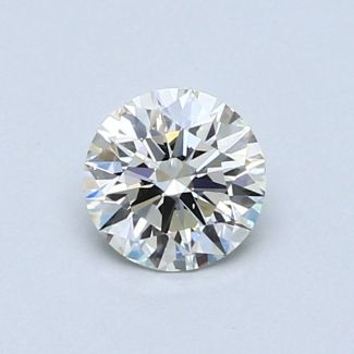 0.59 Carat Round I SI1 EX GIA Natural Diamond