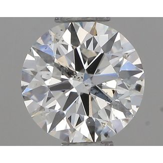 0.45 Carat Round H SI2 EX VG GIA Natural Diamond