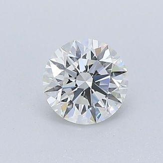 0.35 Carat Round H VVS2 EX GIA Natural Diamond