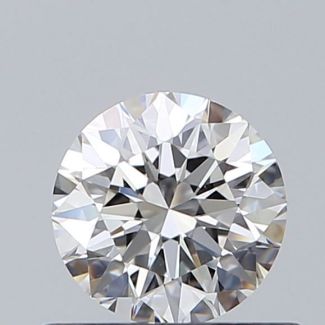 0.5 Carat Round F VVS1 EX GIA Natural Diamond