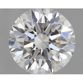 0.45 Carat Round E VVS2 EX GIA Natural Diamond