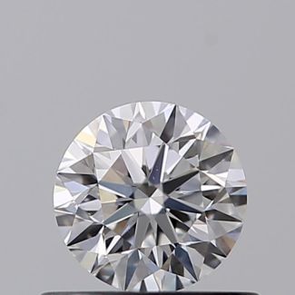 0.45 Carat Round D VS2 VG EX GIA Natural Diamond