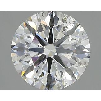 2.05 Carat Round E SI2 EX GIA Natural Diamond