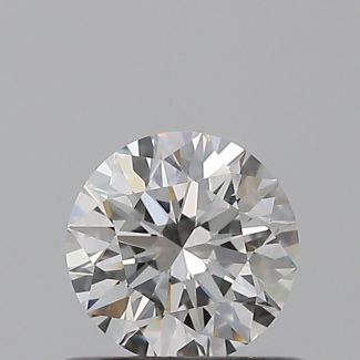 0.52 Carat Round F VS1 EX GIA Natural Diamond