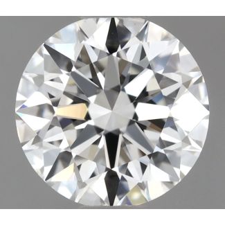 0.6 Carat Round H VVS2 EX GIA Natural Diamond