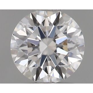 0.18 Carat Round F VVS1 EX GIA Natural Diamond