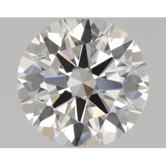 0.36 Carat Round E VVS1 EX GIA Natural Diamond