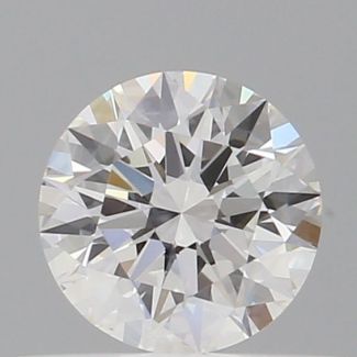 0.51 Carat Round E VVS2 EX GIA Natural Diamond