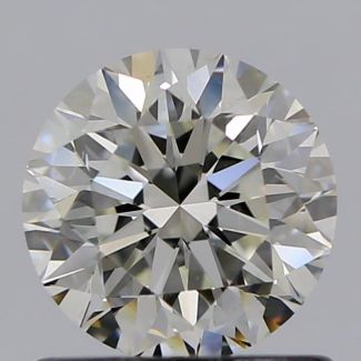 0.80 Carat Round J VS1 VG EX GIA Natural Diamond