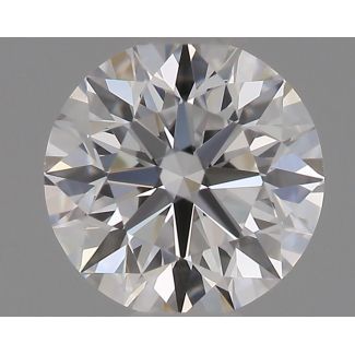 0.36 Carat Round D VVS2 EX GIA Natural Diamond