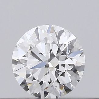 0.19 Carat Round E SI1 EX GIA Natural Diamond