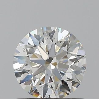 0.71 Carat Round F SI2 EX GIA Natural Diamond