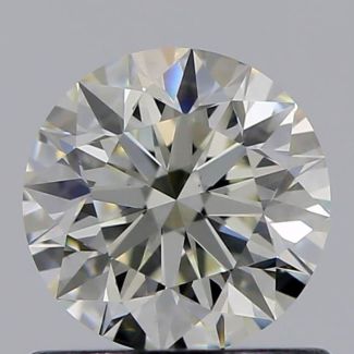 0.70 Carat Round K VVS2 EX GIA Natural Diamond