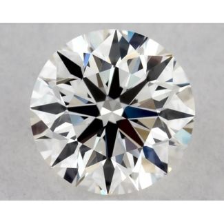 0.34 Carat Round H VVS1 EX GIA Natural Diamond