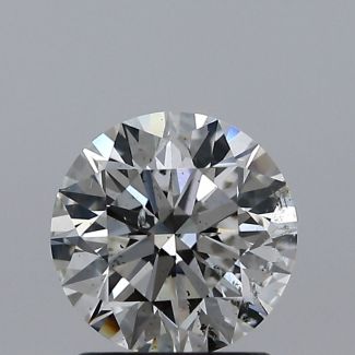 1.25 Carat Round H SI2 EX GIA Natural Diamond