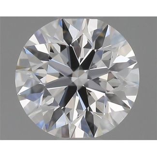 0.33 Carat Round F VVS2 EX GIA Natural Diamond