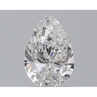 1.5 Carat Pear D SI2 - EX GIA Natural Diamond