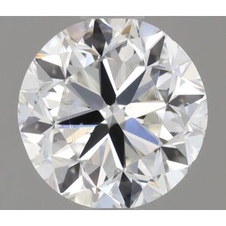 0.9 Carat Round F SI1 GD EX GIA Natural Diamond