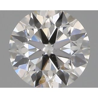 0.33 Carat Round F SI1 EX IGI Natural Diamond