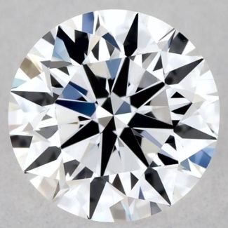 0.45 Carat Round D VVS1 EX GIA Natural Diamond