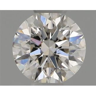 0.30 Carat Round H SI1 EX GIA Natural Diamond