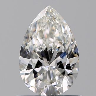 0.71 Carat Pear F VVS2 - VG EX GIA Natural Diamond