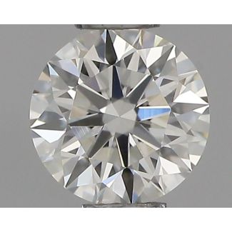 0.34 Carat Round I VVS2 EX VG GIA Natural Diamond