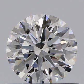 0.56 Carat Round E VVS2 EX GIA Natural Diamond