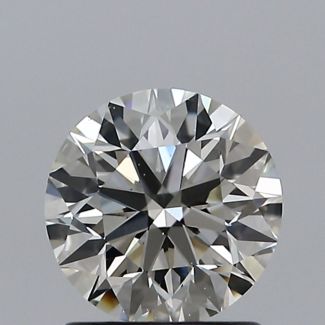 1.09 Carat Round J VS2 EX GIA Natural Diamond