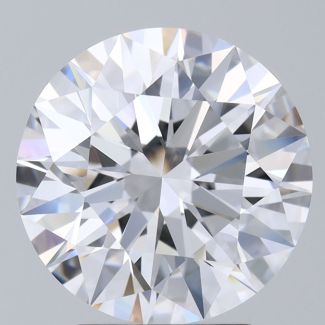 3.58 Carat Round D IF EX NONE Natural Diamond