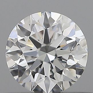 0.37 Carat Round D VVS2 EX GIA Natural Diamond