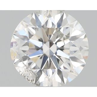 0.73 Carat Round F SI2 EX GIA Natural Diamond