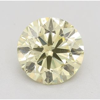 1.0 Carat Round Fancy Yellow SI1 VG GIA Natural Diamond