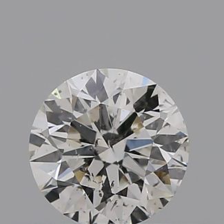 0.31 Carat Round H I1 EX GIA Natural Diamond