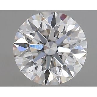 0.50 Carat Round F SI1 EX GIA Natural Diamond