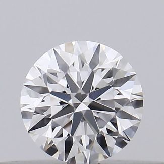 0.17 Carat Round D VVS1 EX GIA Natural Diamond