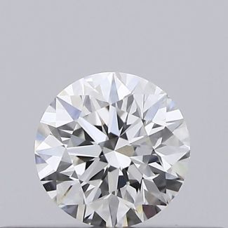 0.19 Carat Round F VS1 EX GIA Natural Diamond