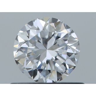 0.5 Carat Round E IF GD EX GIA Natural Diamond