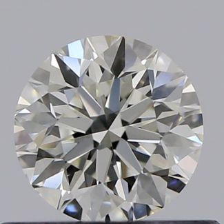 0.45 Carat Round I VVS2 VG EX GIA Natural Diamond