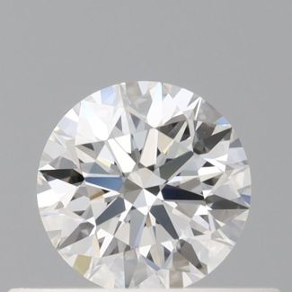 0.38 Carat Round E VVS1 EX GIA Natural Diamond