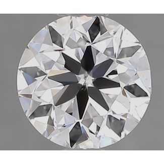 0.90 Carat Round D VS2 VG EX GIA Natural Diamond