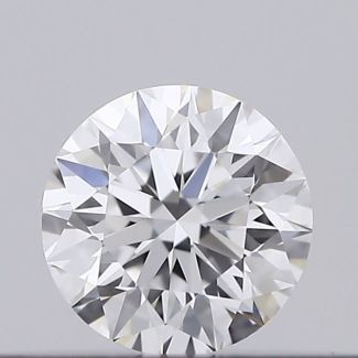 0.18 Carat Round D VVS2 EX VG GIA Natural Diamond